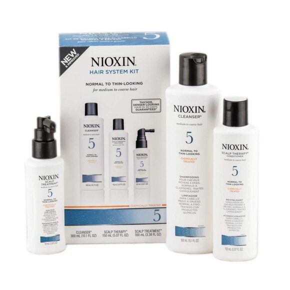 Nioxin System Kit 5 Cleanser, Scalp Therapy, Scalp Treatment (10+5+3oz)  3pc - Picture 1 of 1